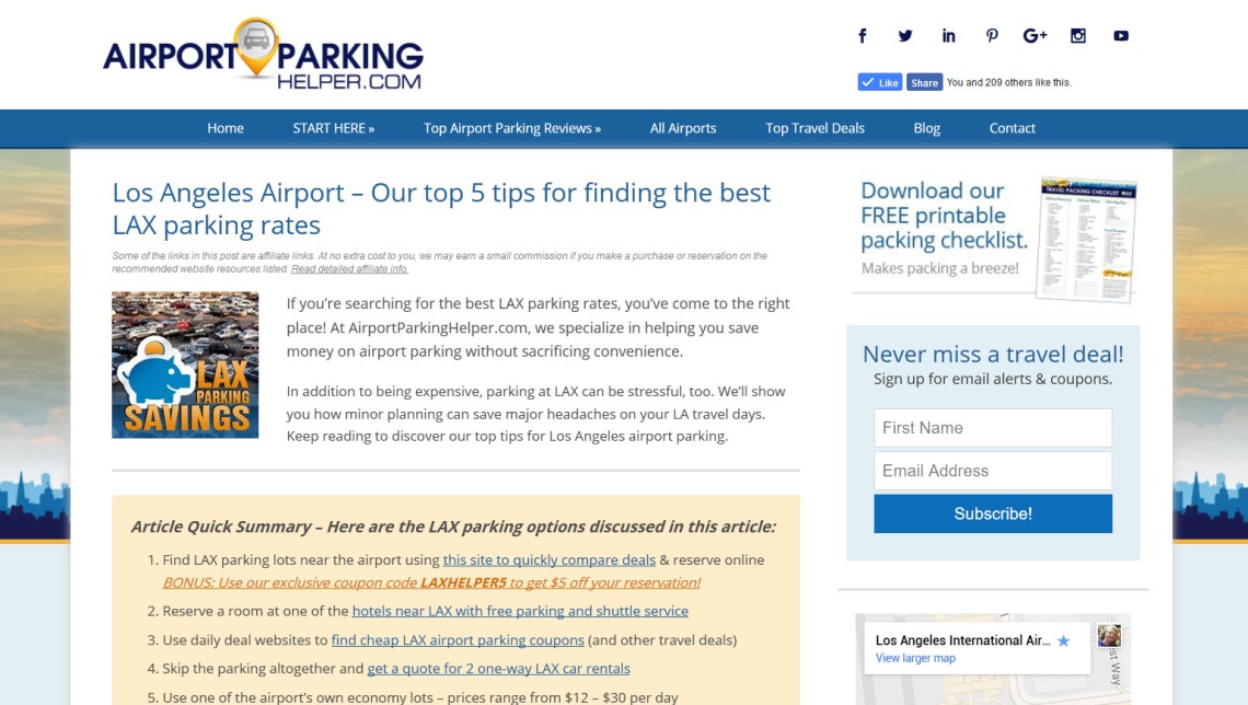 LAX-airport-parking-rates-review