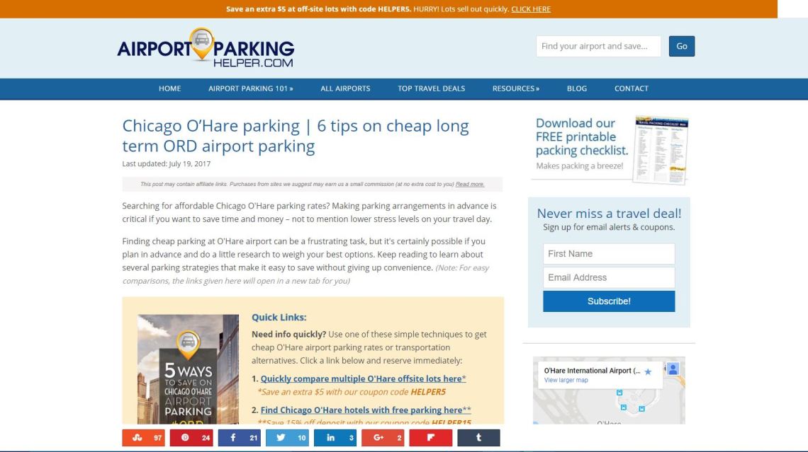 ORD parking review